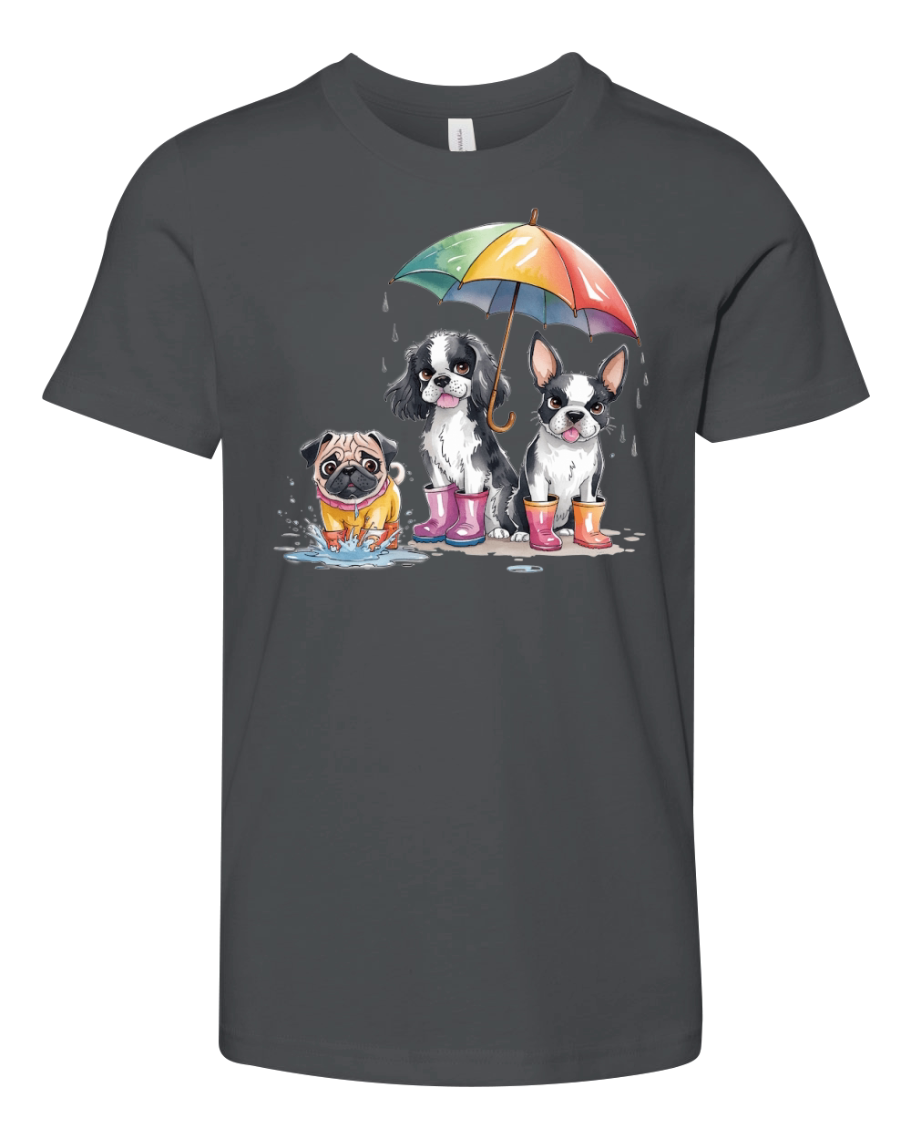 Dog Watercolor Bundle 09 Youth Unisex Jersey Tee