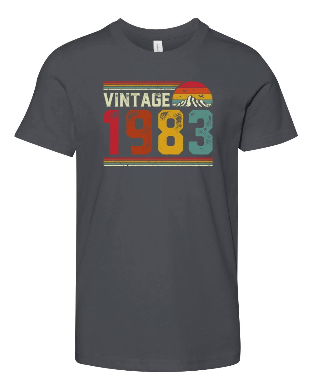 Vintage 1983 Retro Style 38th Birthday Gift Youth Unisex Jersey Tee
