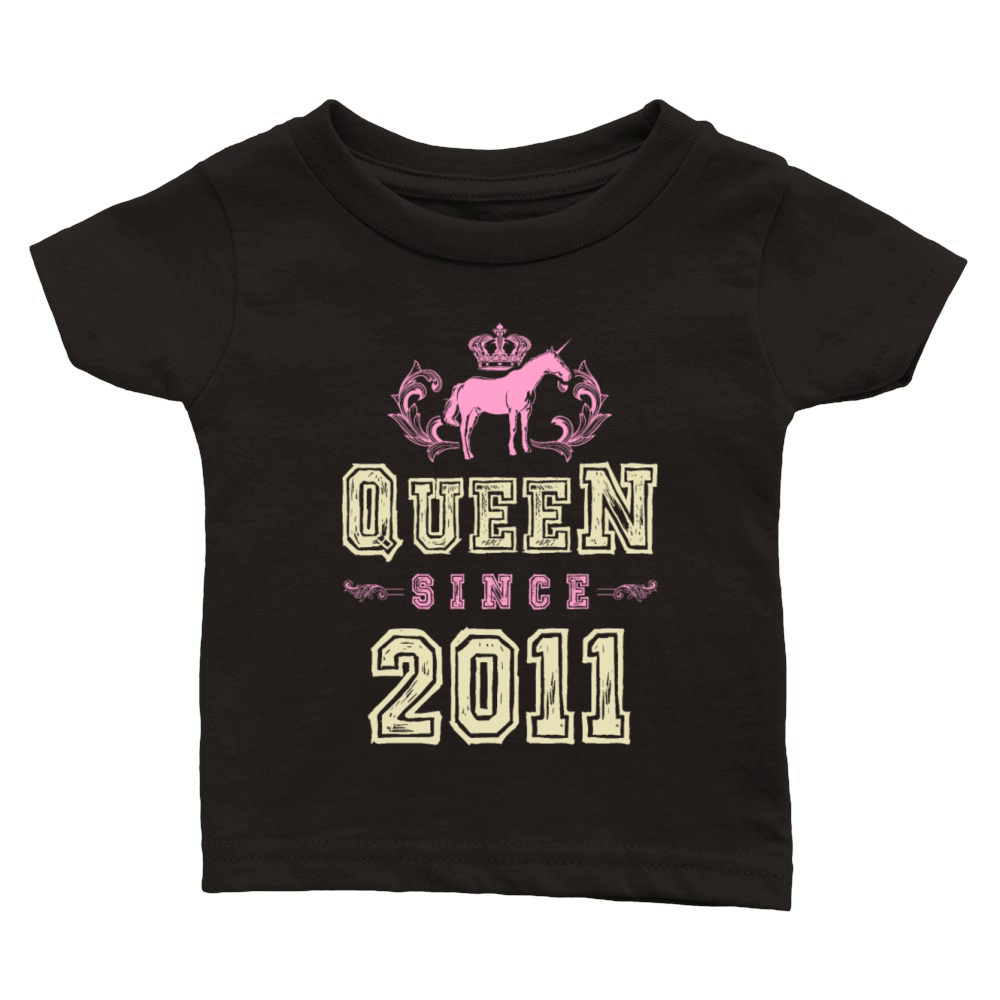 2011 Queen unicorn Classic Baby Crewneck T-shirt