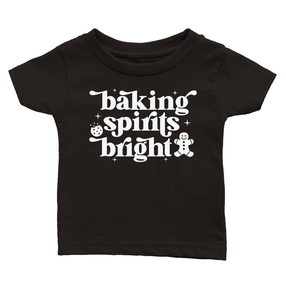 BakingSpiritsBright 2White Classic Baby Crewneck T-shirt