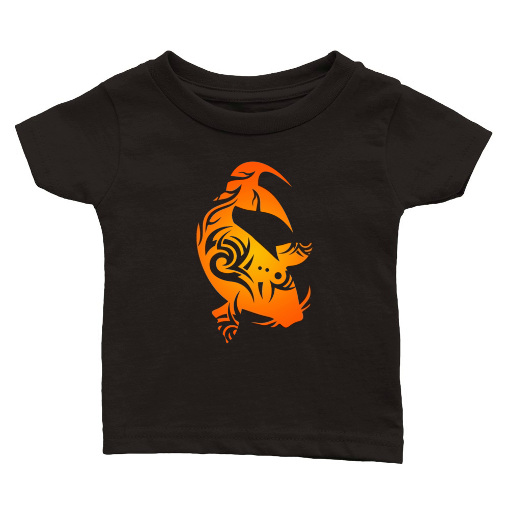 Symbol Koi Fish Tribal Tattoo Gift Idea Classic Baby Crewneck T-shirt