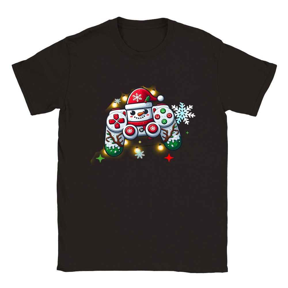 Christmas Controller Video Game02 Classic Kids Crewneck T-shirt