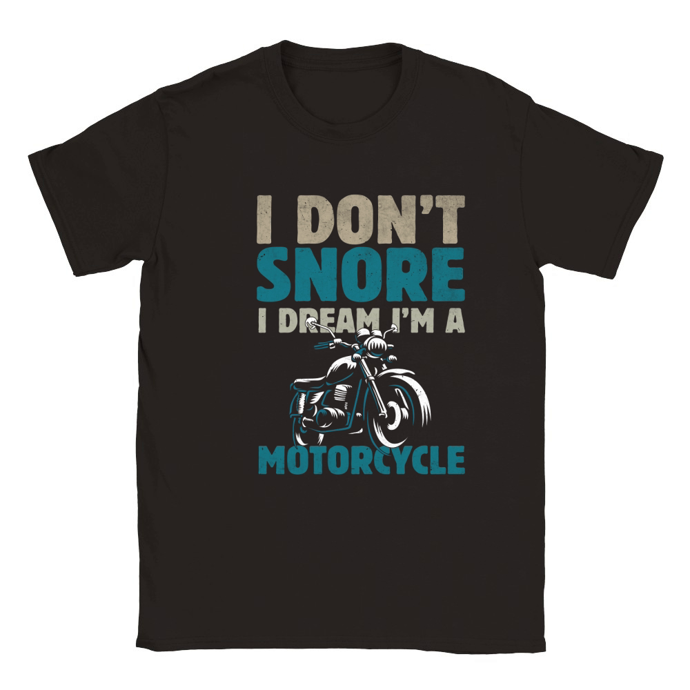 I Dont Snore I Dream Im Motorcycle Classic Kids Crewneck T-shirt