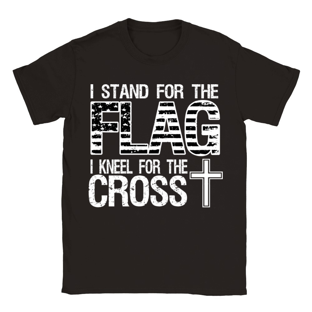 I stand for the flag I kneel for the cross Classic Kids Crewneck T-shirt