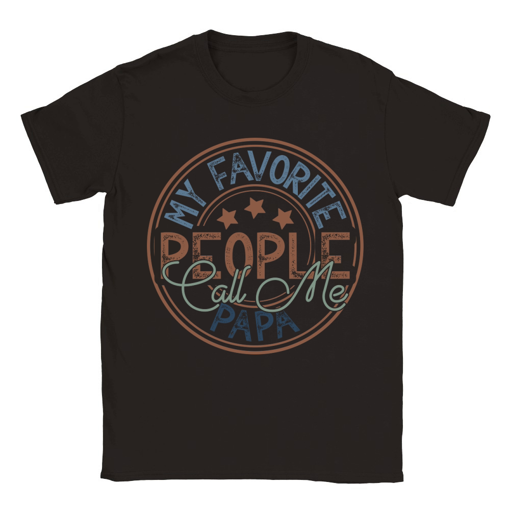 My Favorite People Call Me Papa Classic Kids Crewneck T-shirt