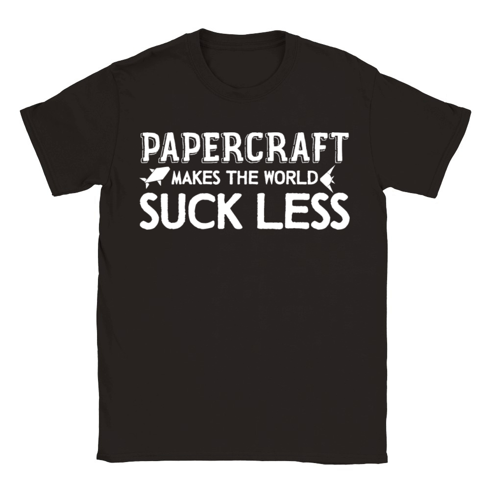 Papercraft Joke Origami Artwork Paper Cardmaking Classic Kids Crewneck T-shirt