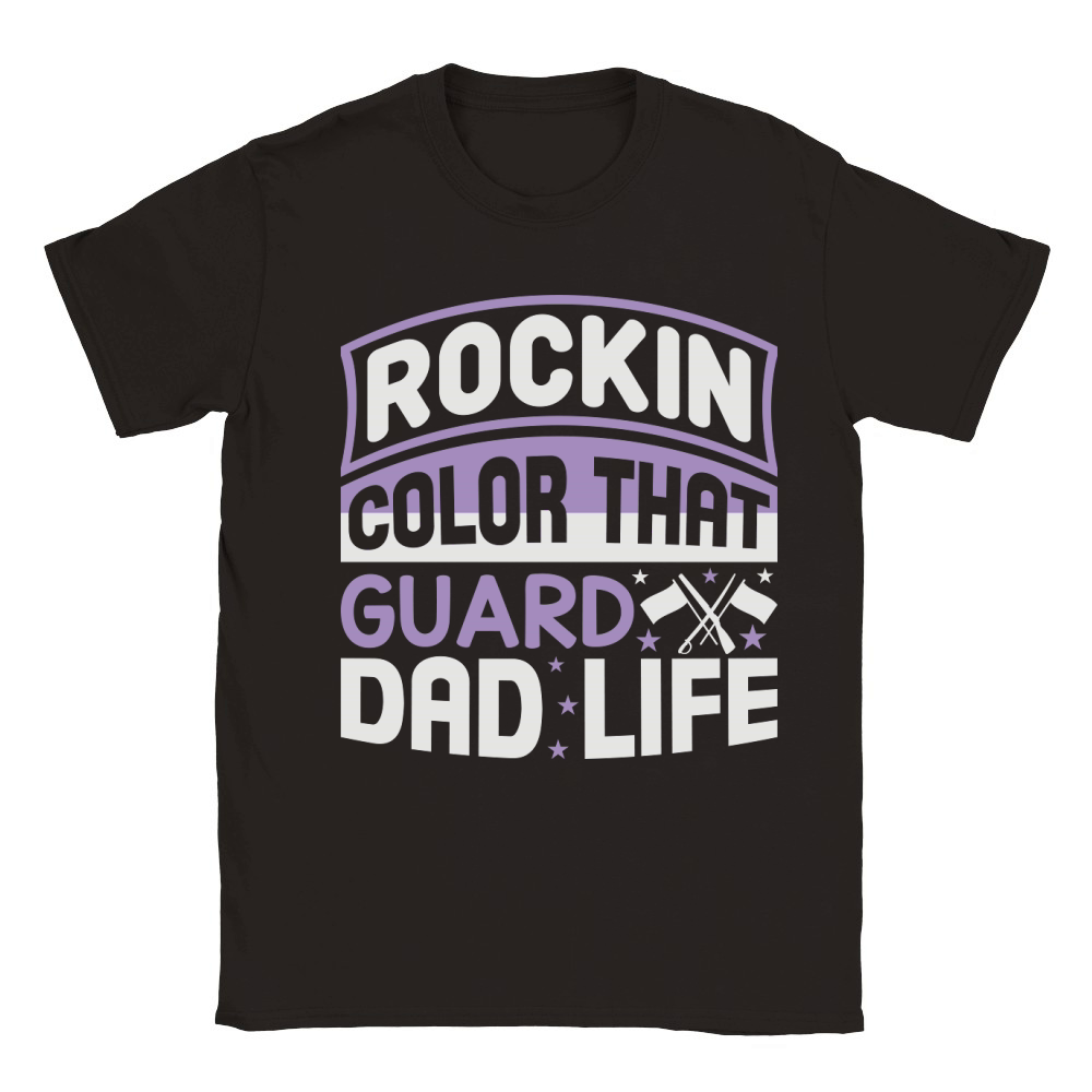 Rockin That Color Guard Dad Life 04 Classic Kids Crewneck T-shirt