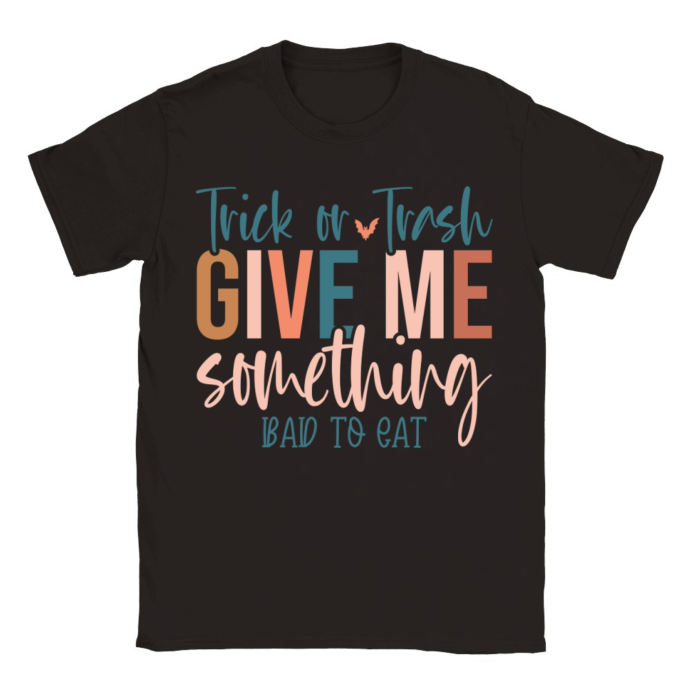 Trick or Trash give me something bad to eat Classic Kids Crewneck T-shirt