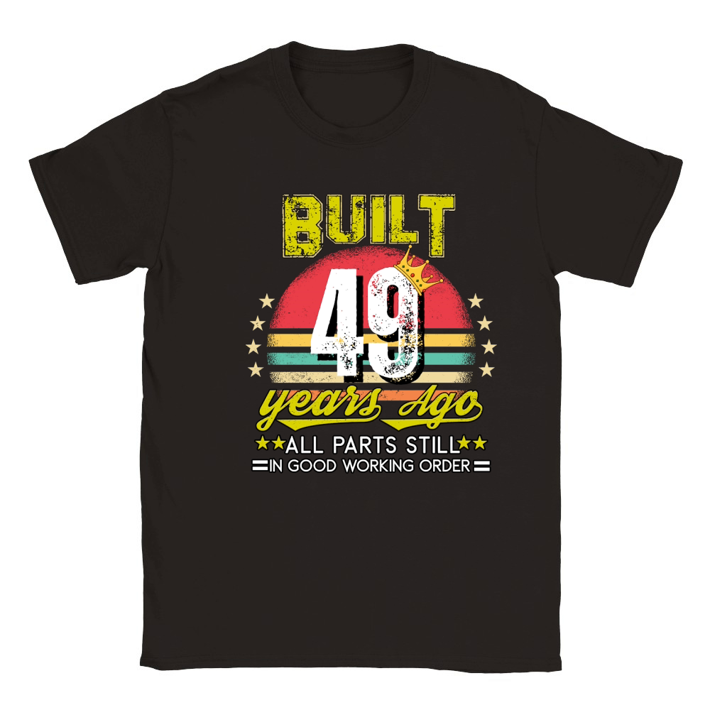 Vintage Birthday 49 Classic Kids Crewneck T-shirt