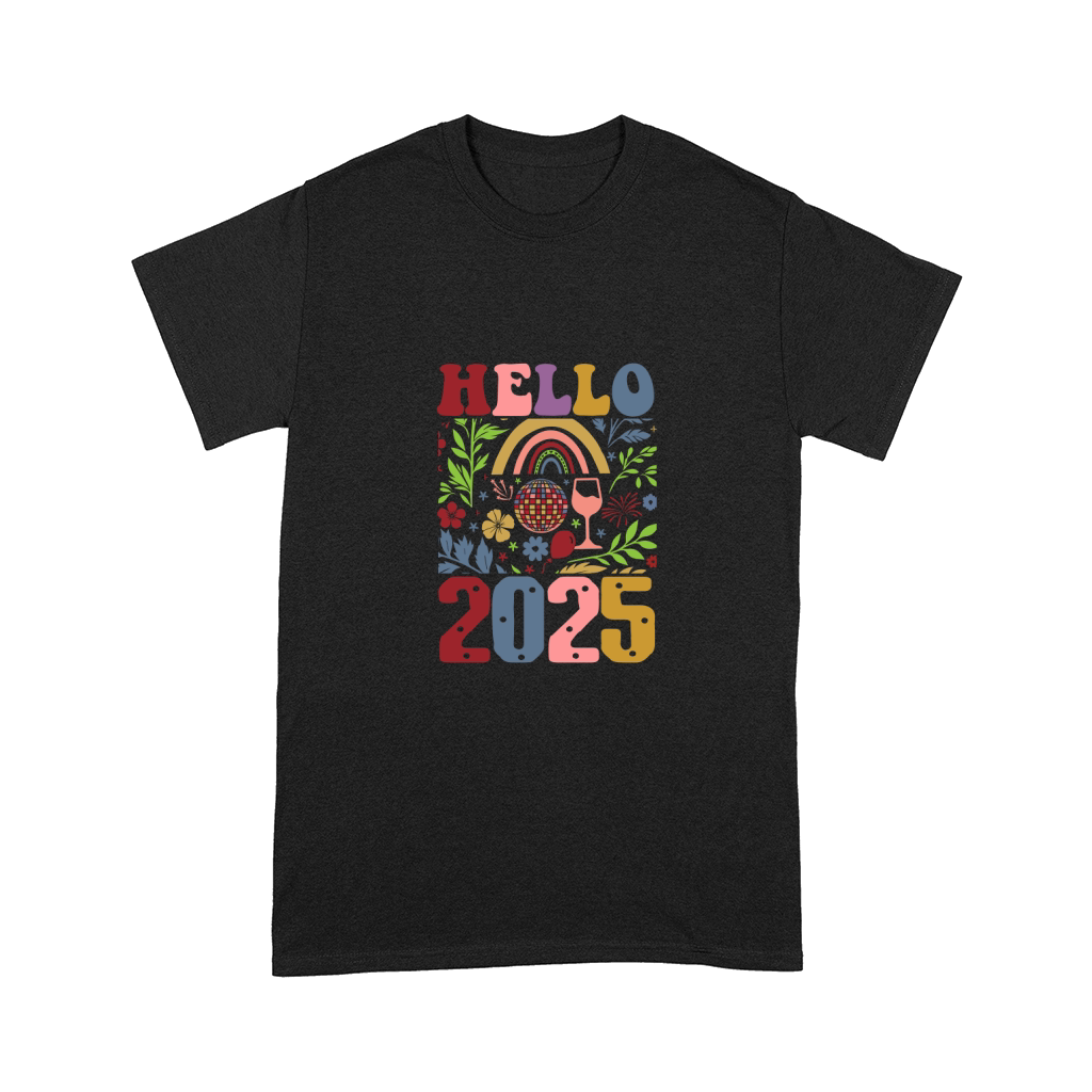 Boho Floral Hello 2025 Comfort T-shirt