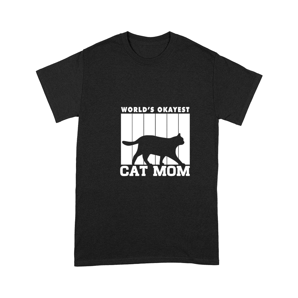 Worlds okayest cat mom 03 Comfort T-shirt