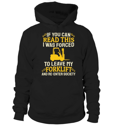 Forklift Driver Operator Forklifter Hoodie Unisex