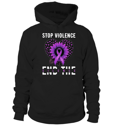 Stop violence end tlle silence Hoodie Unisex