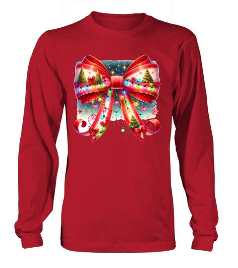 Christmas bow 13 Long sleeved Unisex