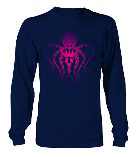 Maori Octopus Sea Squid Tribal Tattoo Gift Idea Long sleeved Unisex