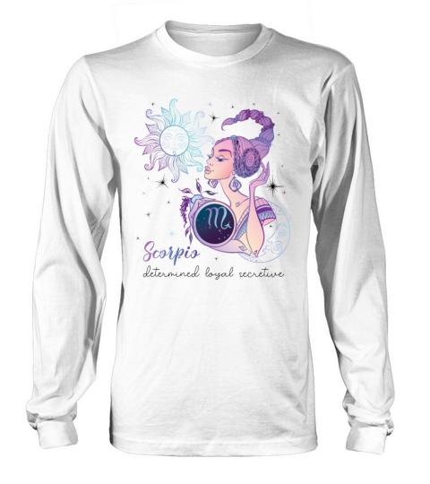 Scorpio Zodiac Sign Birthday Gifts Horoscope Woman Long sleeved Unisex