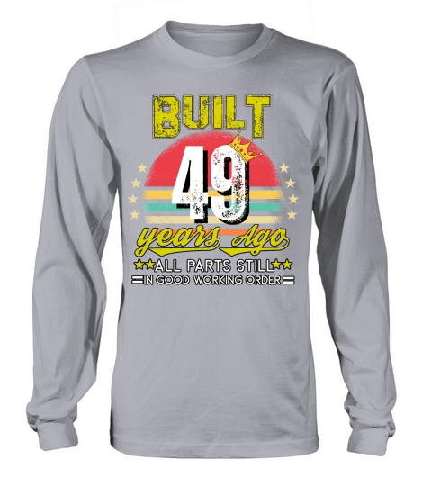 Vintage Birthday 49 Long sleeved Unisex