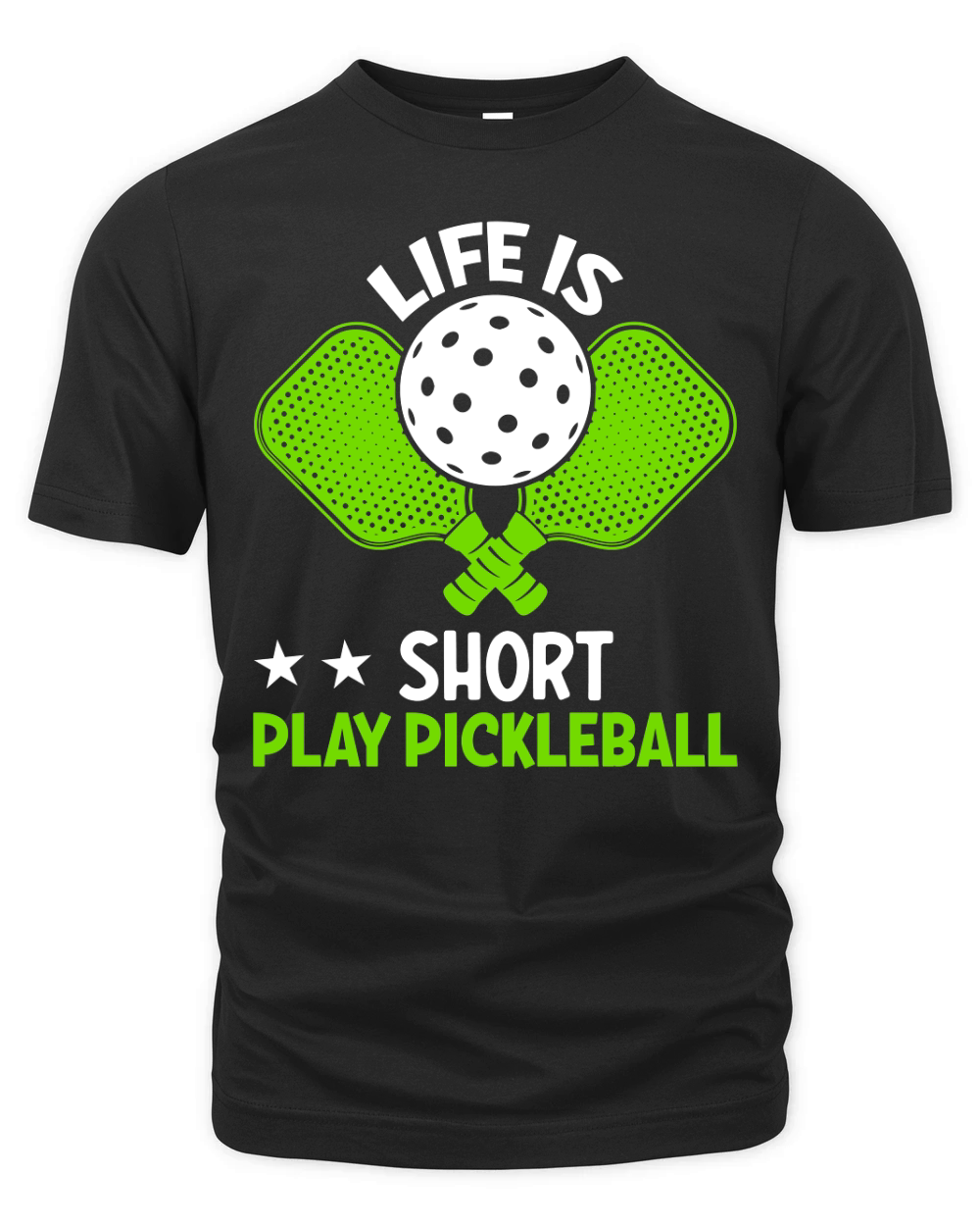 Life is Short Play Pickleball Organic Unisex T-shirt