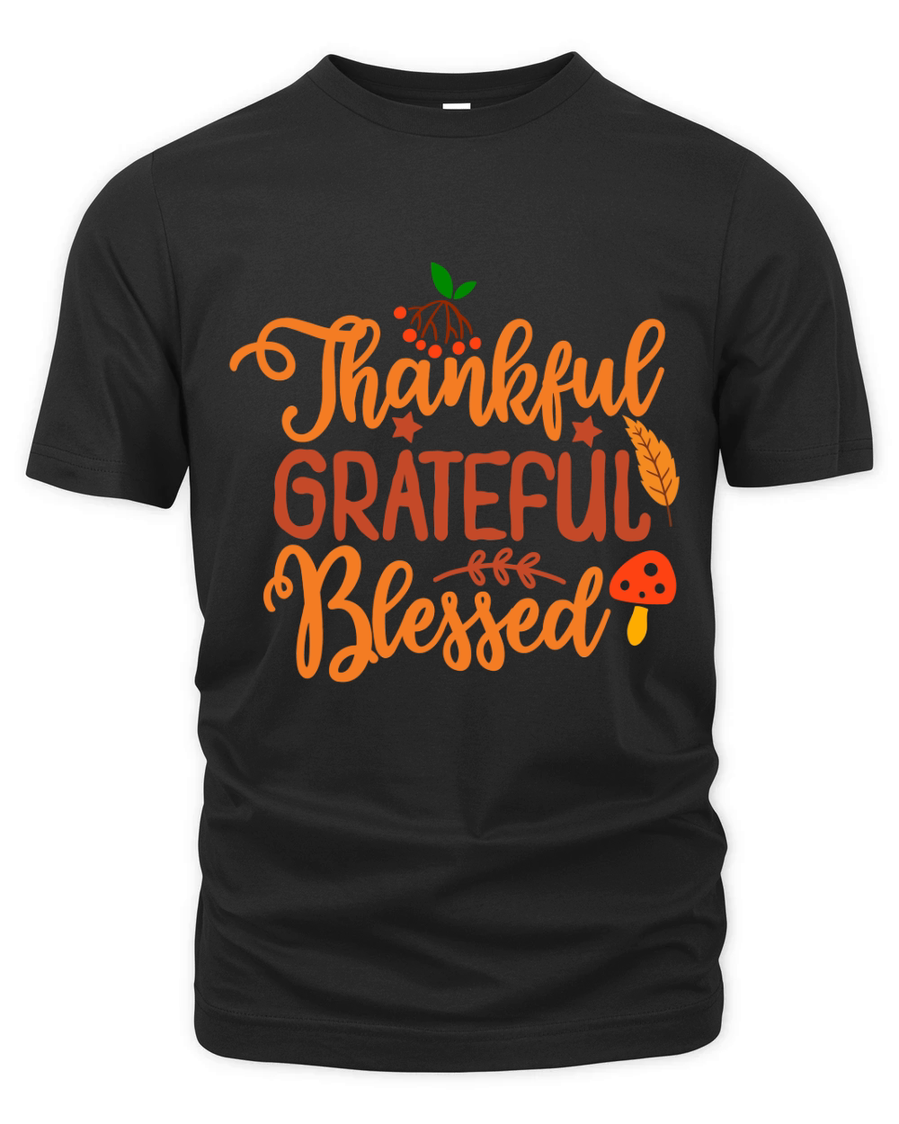 Thankful Grateful Blessed Organic Unisex T-shirt