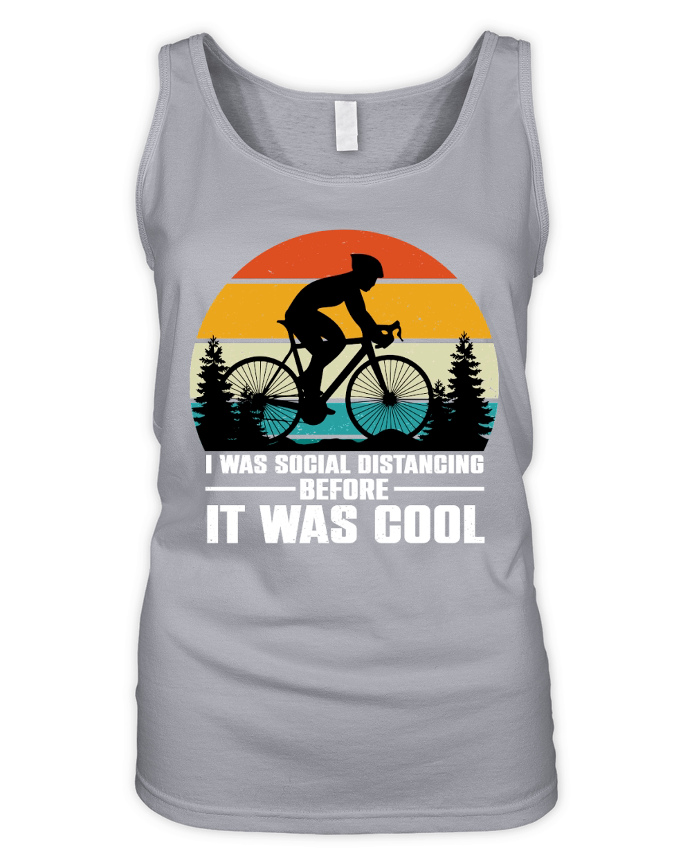 I Was Social Distancing Before It Was Cool  (2) Organic Women's Tank Top