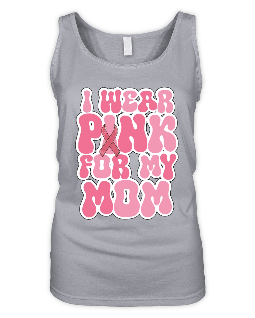 I Wear Pink for My Mom 4 Organic Women's Tank Top