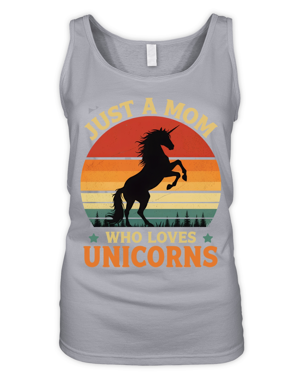 Just a mom who love unicorns Organic Women's Tank Top