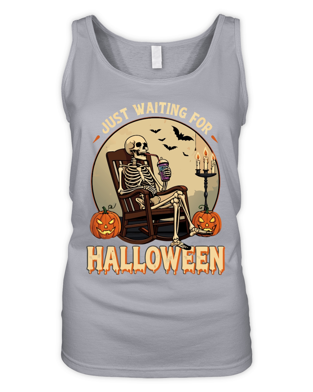 Just Waiting for Halloween Organic Women's Tank Top