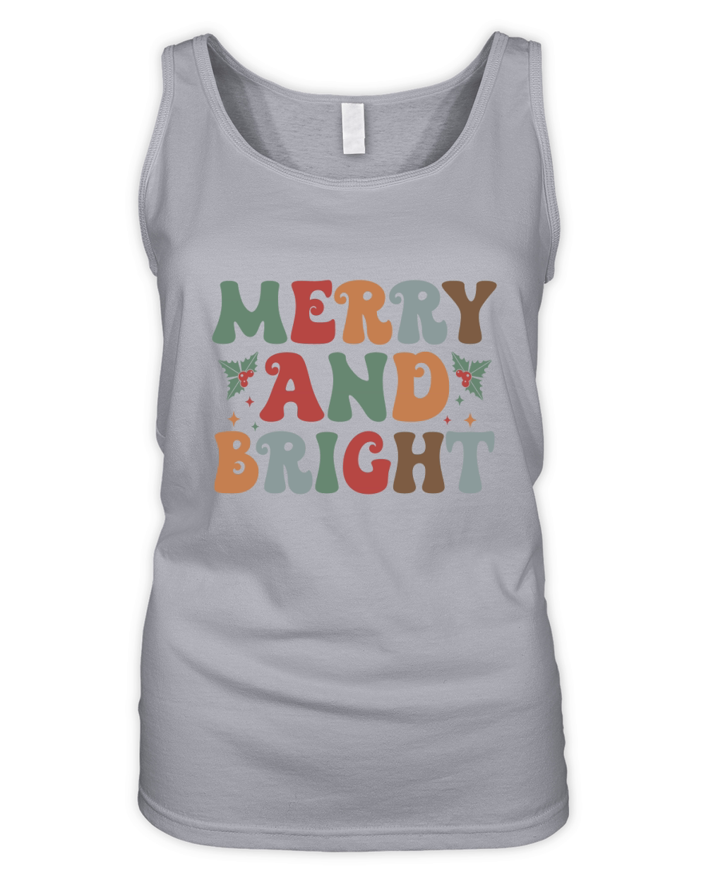 Merry and bright Organic Women's Tank Top