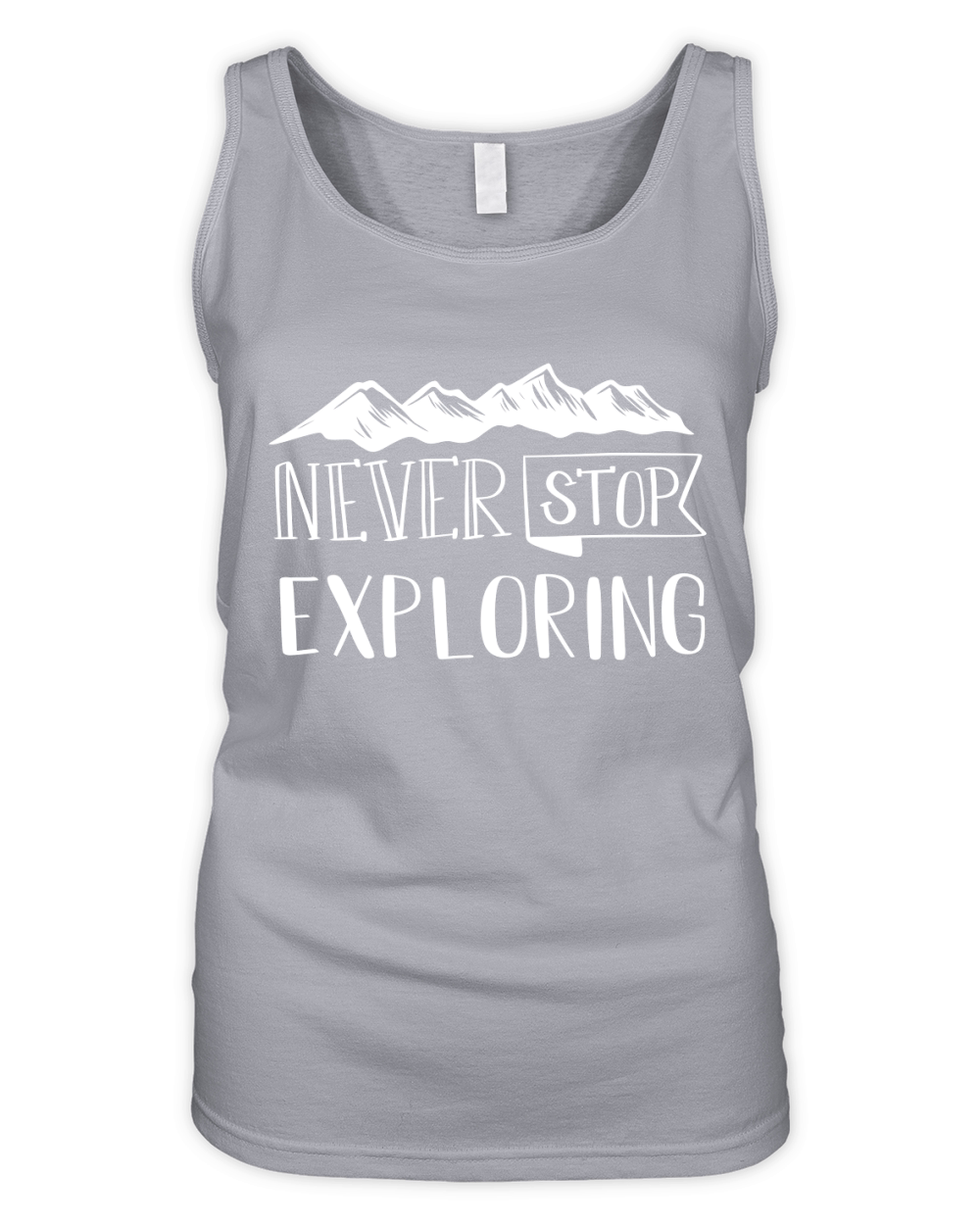 Never stop exploring Organic Women's Tank Top