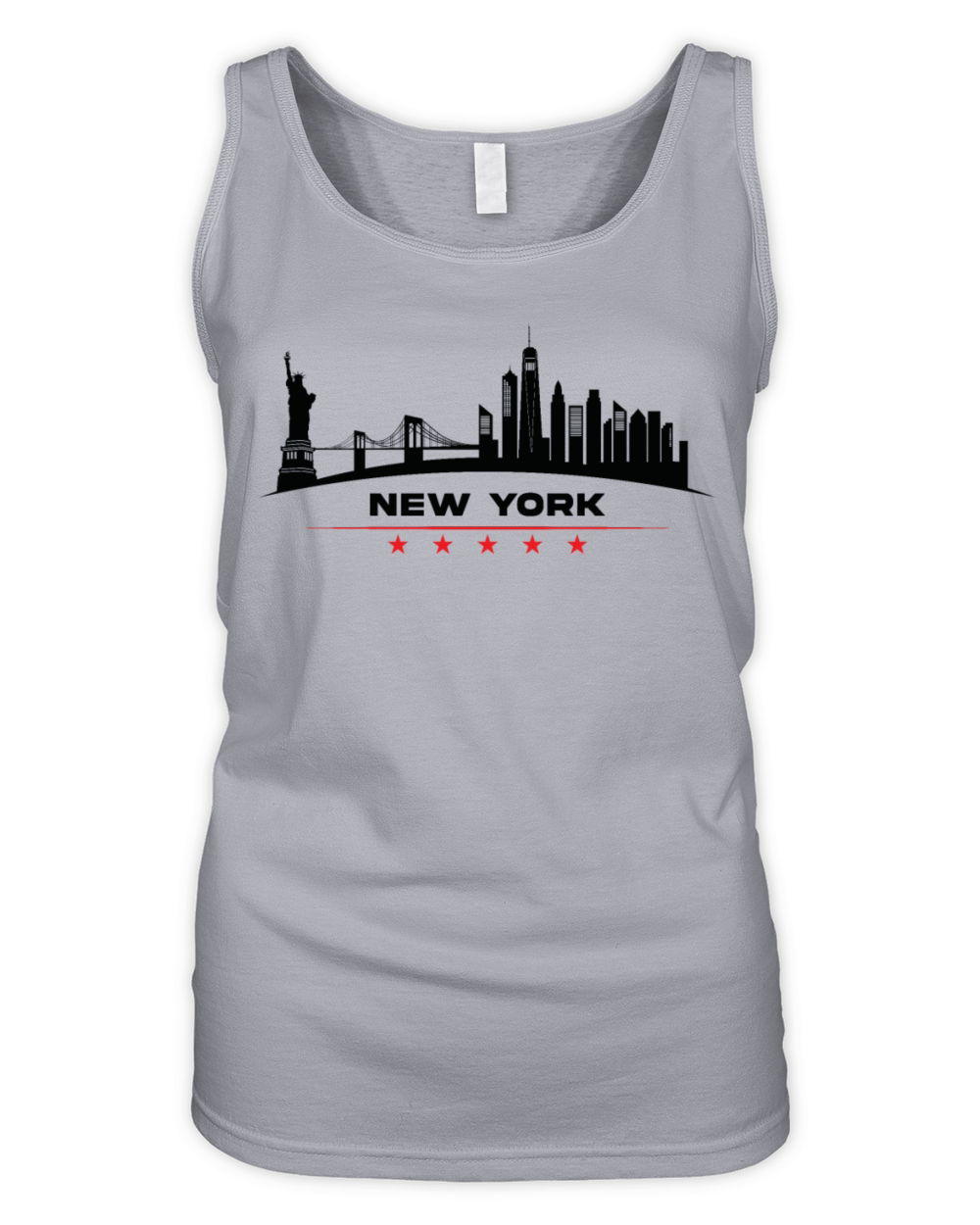 New York Skyline Organic Women's Tank Top