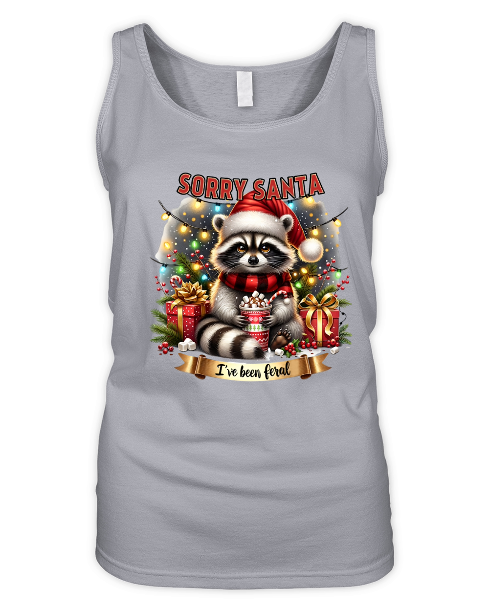 Sorry santa Ive been feral 03 Organic Women's Tank Top