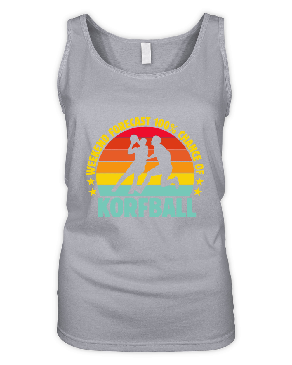 Weekend Forecast 100% Chance Of Korfball 02 Organic Women's Tank Top