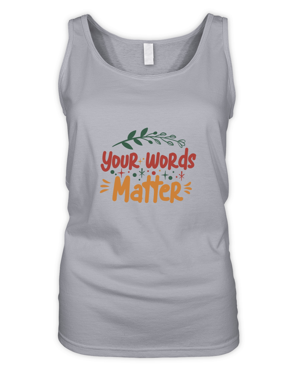 Your words matter 3 Organic Women's Tank Top