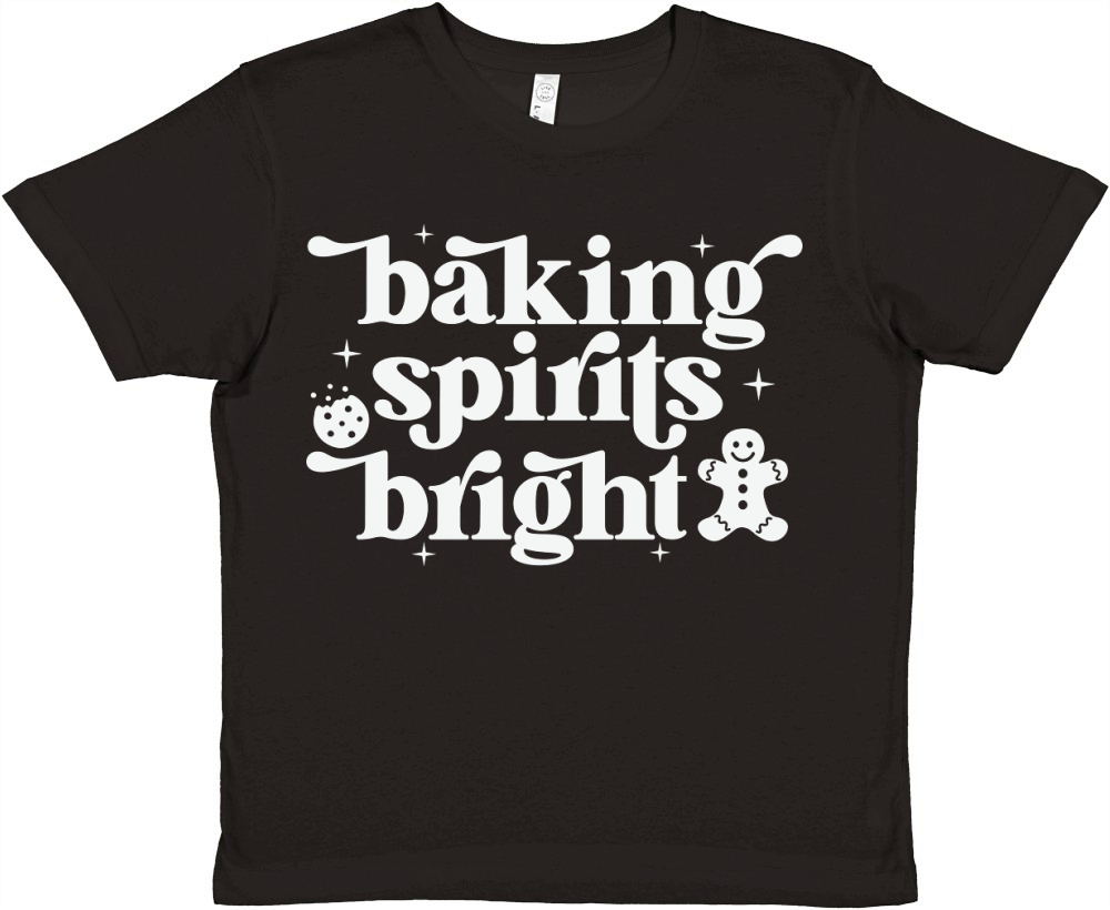BakingSpiritsBright 2White Premium Kids Crewneck T-shirt