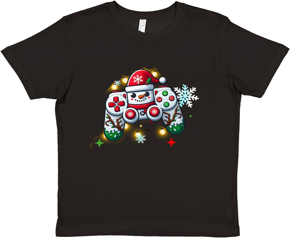 Christmas Controller Video Game02 Premium Kids Crewneck T-shirt