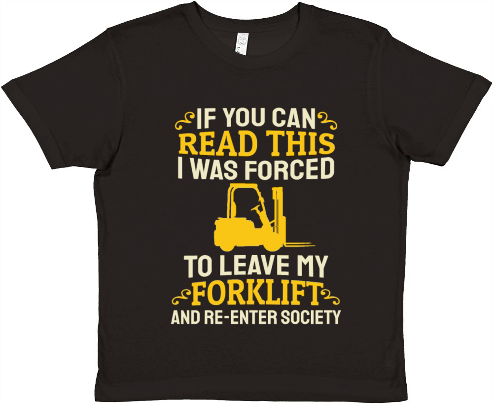 Forklift Driver Operator Forklifter Premium Kids Crewneck T-shirt