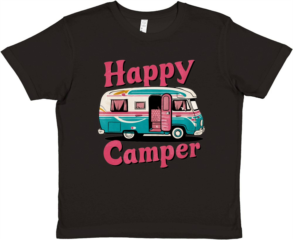 happy camper Premium Kids Crewneck T-shirt