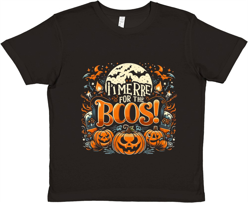 I m Here for the Boos! Premium Kids Crewneck T-shirt