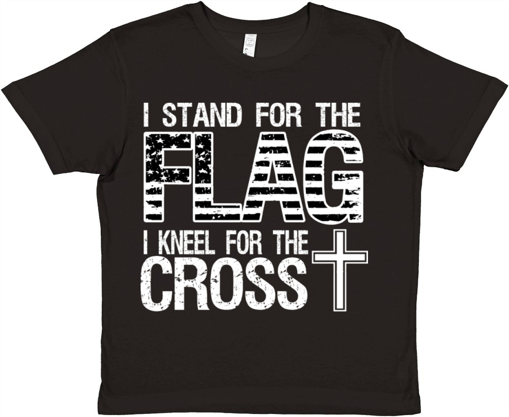 I stand for the flag I kneel for the cross Premium Kids Crewneck T-shirt