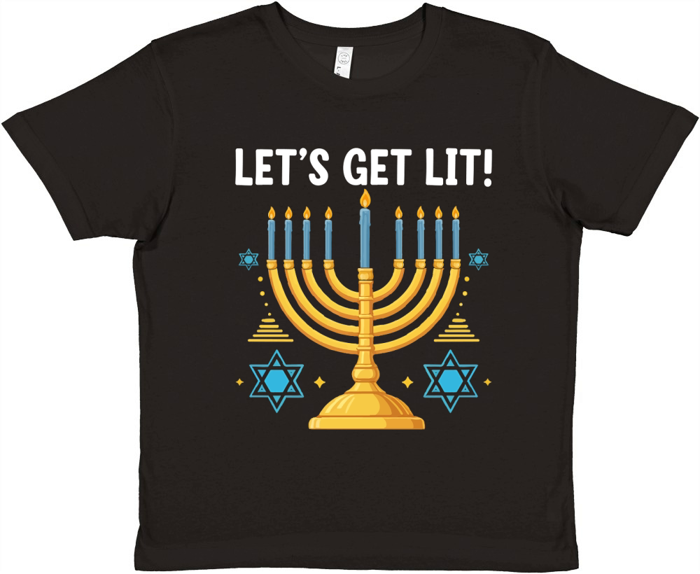Lets Get Lit Premium Kids Crewneck T-shirt