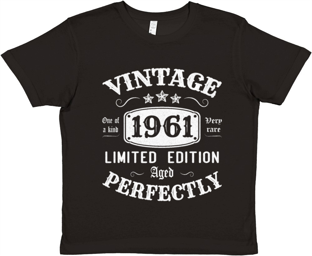Vintage 1961 Limited Edition Aged Perfectly Premium Kids Crewneck T-shirt