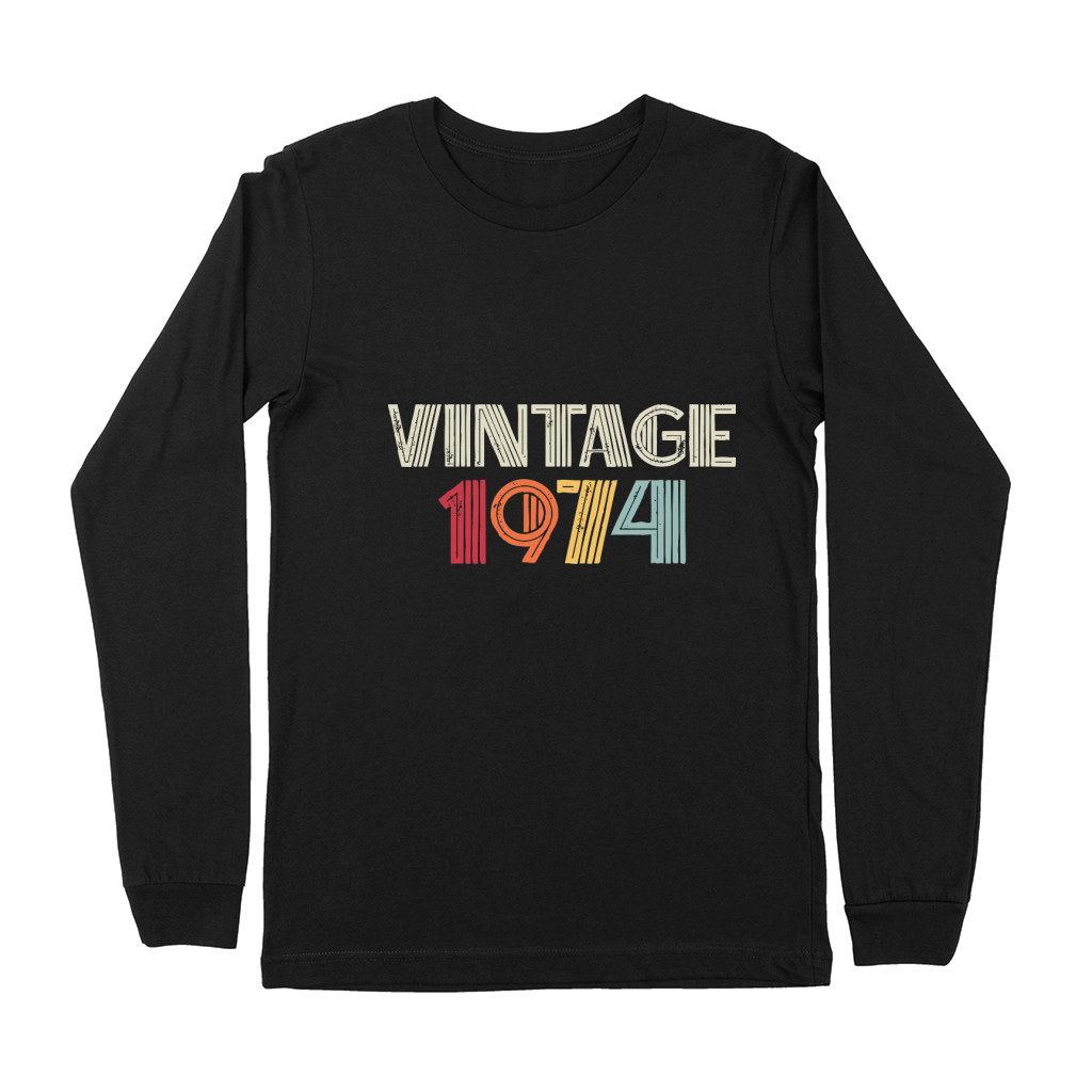 Vintage 1974 Birthday Premium Long Sleeve