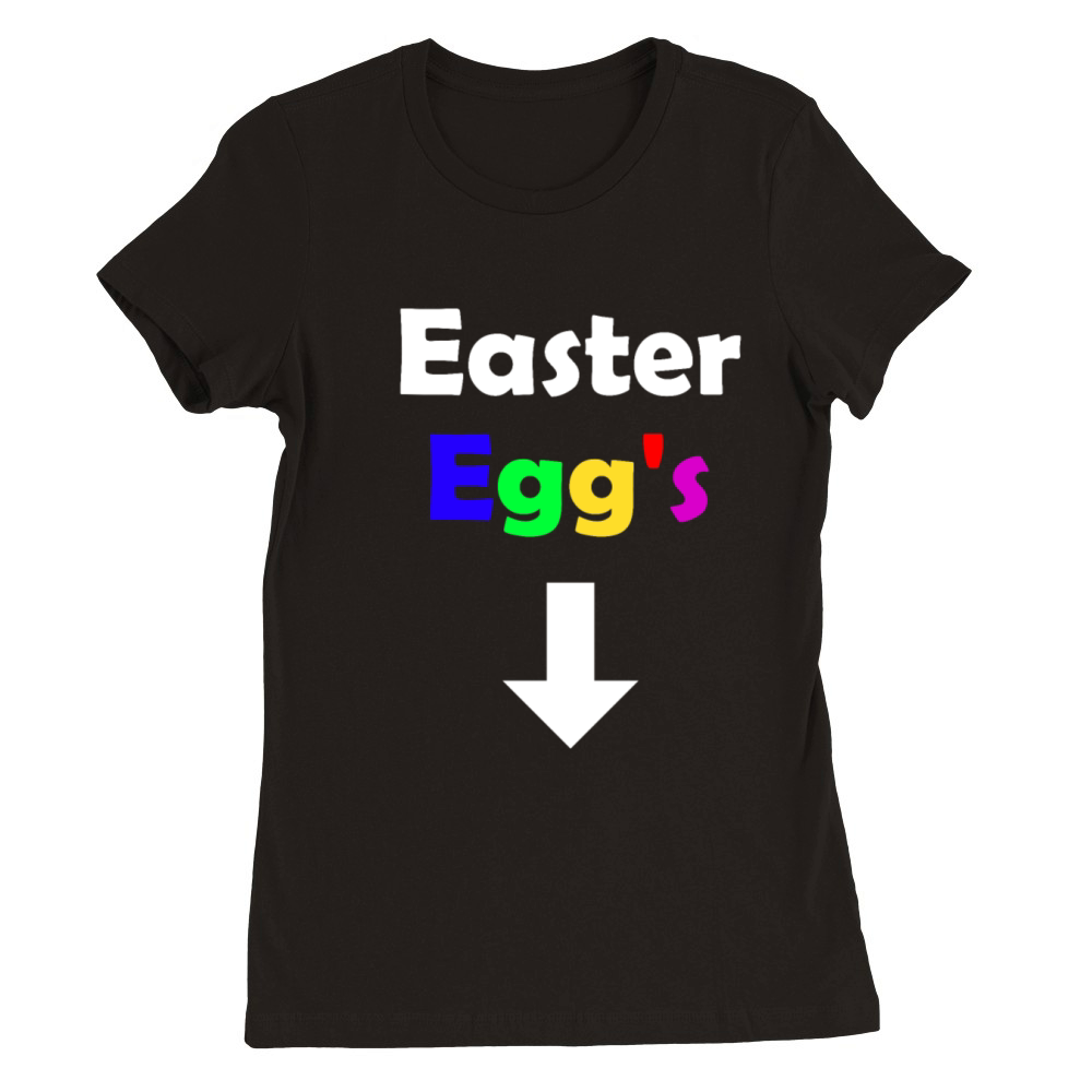 Easter Eggs Premium Womens Crewneck T-shirt