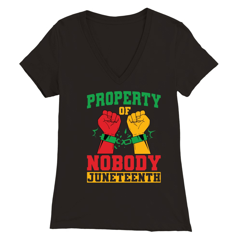 Juneteenth (3) Premium Womens V-Neck T-shirt