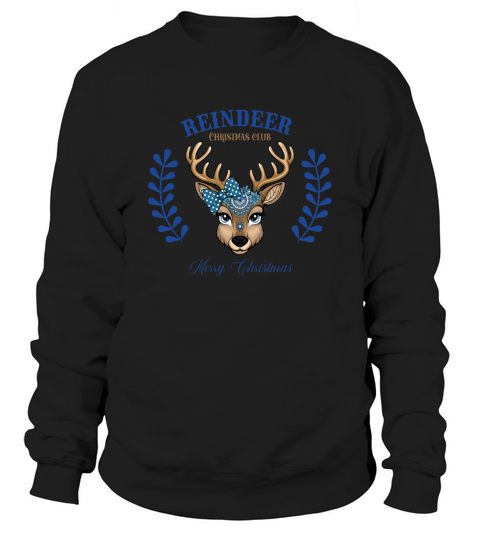 Reindeer christmas club Merry Christmas 2 Sweatshirt Unisex