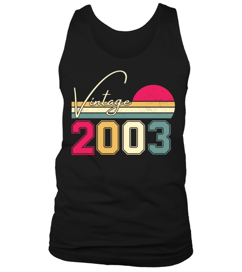 Birthday  Vintage Classic Born In 2003 Tank Top Unisex