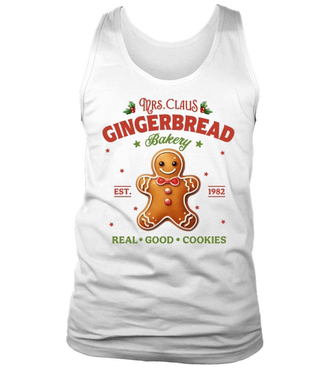 Mrs.Claus Gingerbread Bakery Tank Top Unisex
