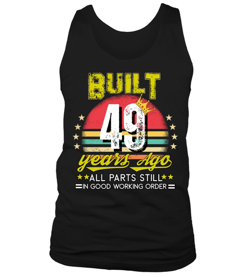 Vintage Birthday 49 Tank Top Unisex