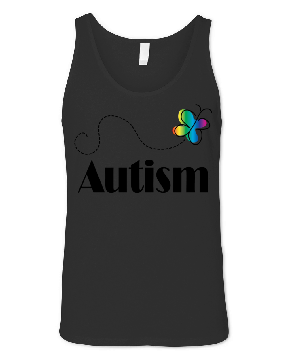 Autism Awareness Butterfly Unisex Jersey Tank