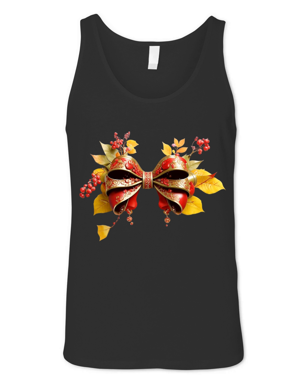 Fall Coquette bow sublimation 02 Unisex Jersey Tank